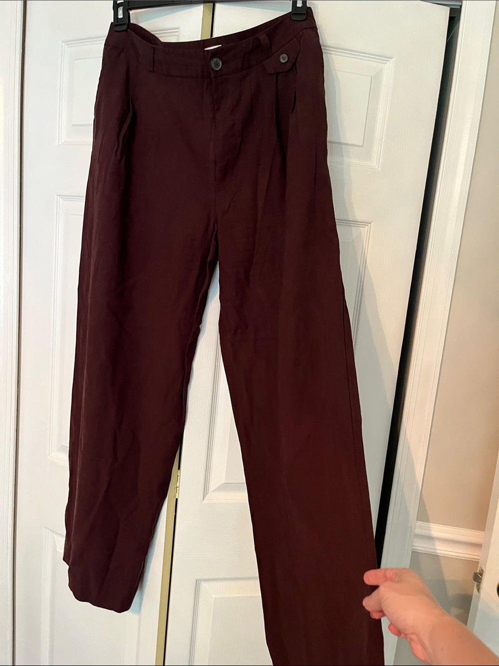 a new day women’s  chocolate brown Pleated Chinos